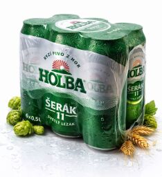 HOLBA Šerák pack 6 x 500 ml (plech) 